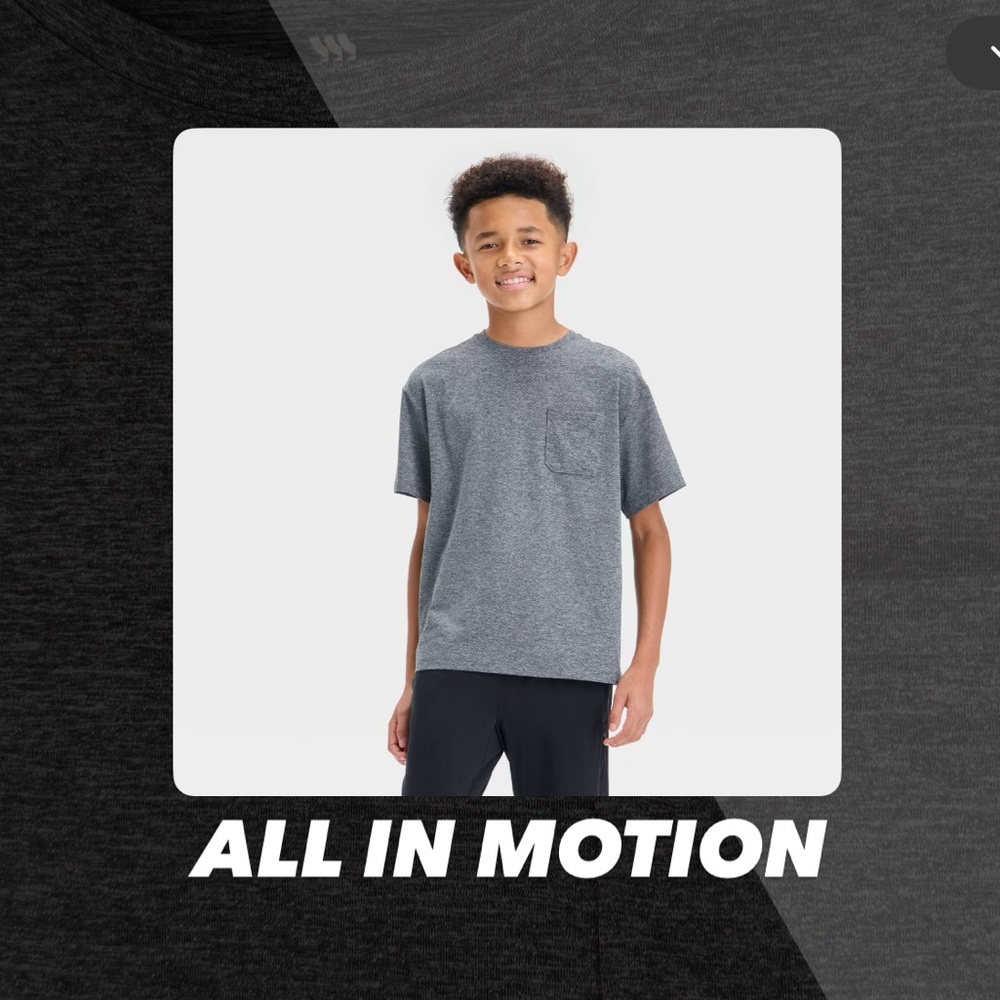EUC All In Motion Grey Ventilated Pocket Tee Shirt